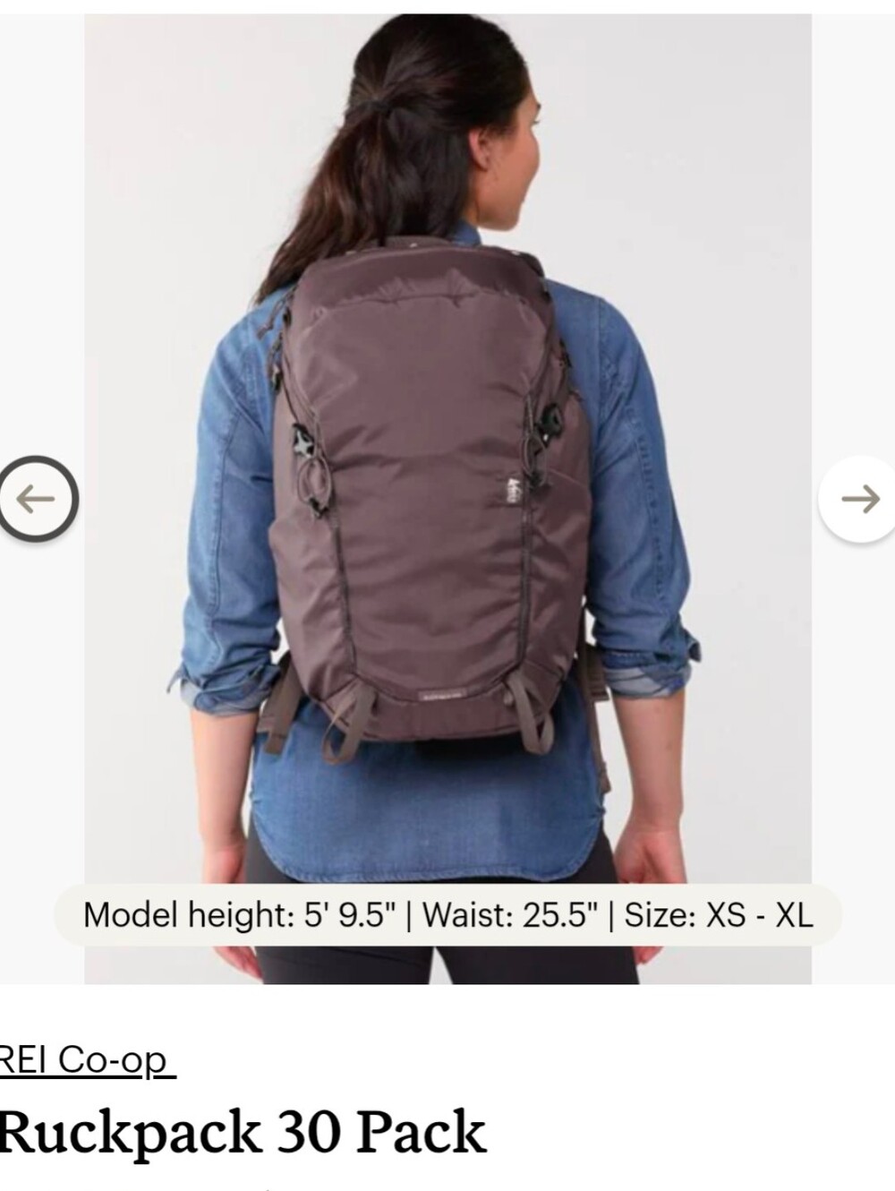 REI Ruckpack 30L Purple Backpack - Picture 8 of 8